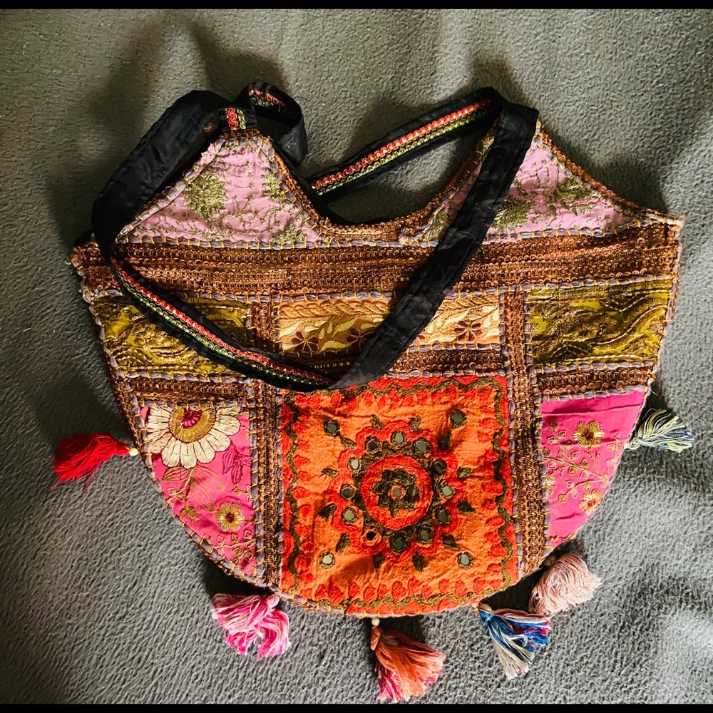 Set of 2 textile Pakistani tote bags - Picture 3 of 5